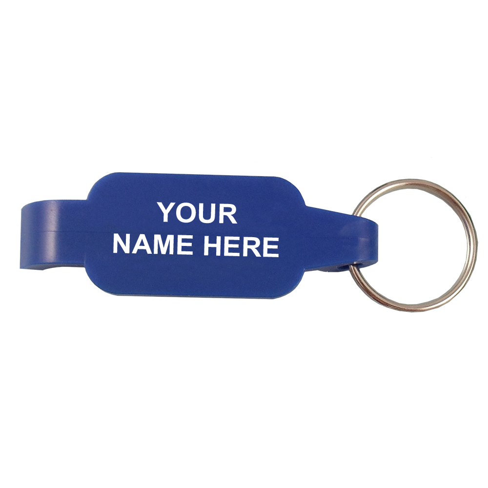 Solid Color Bottle Opener Key Ring