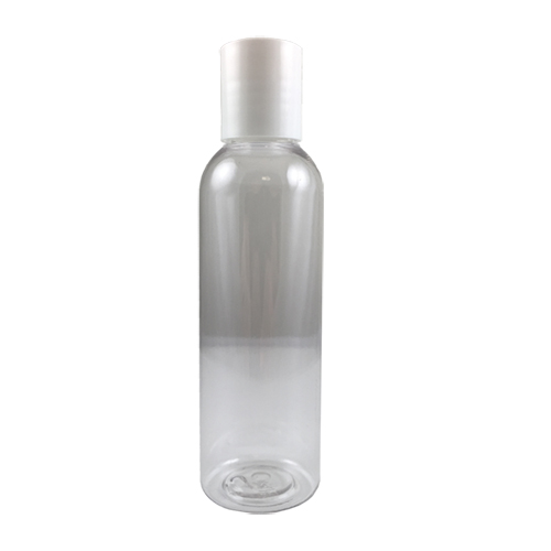 2 oz Clear Bottle w/ White Cap (EMPTY)