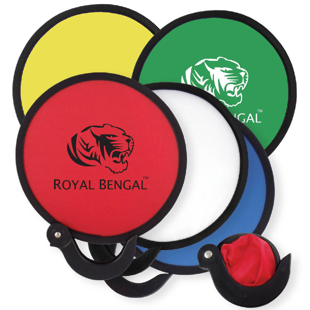 Round Foldable Nylon Hand Fan